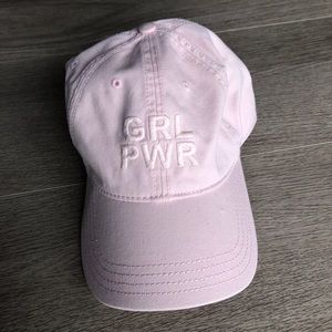 GRL PWR pink monochrome baseball cap